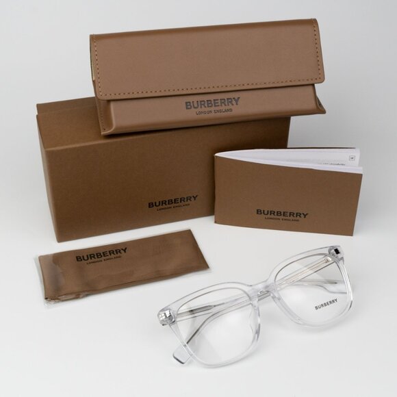 NEW Burberry BE2361D 3024 Transparent Clear Square Unisex Eyeglasses BE 2361D - Picture 9 of 9